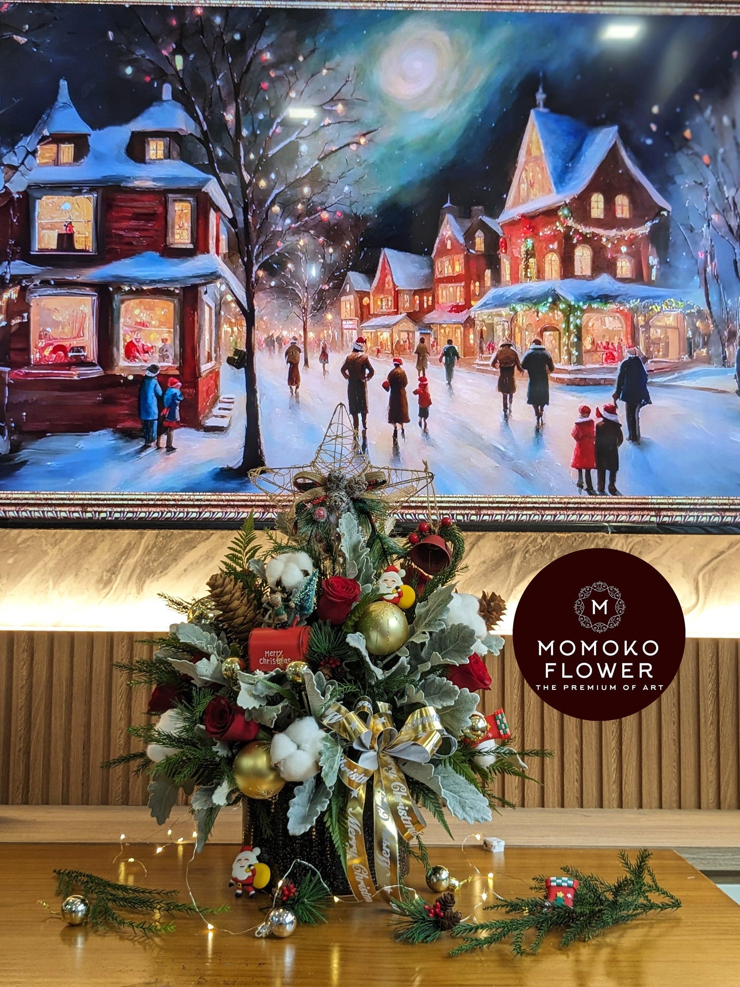Momoko Xmas Wonderland Flower Arrangement - Momoko Flower