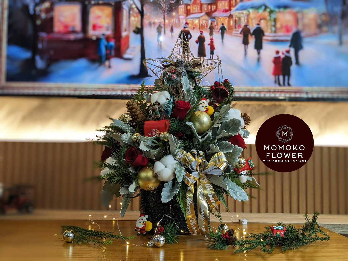Momoko Xmas Wonderland Flower Arrangement - Momoko Flower