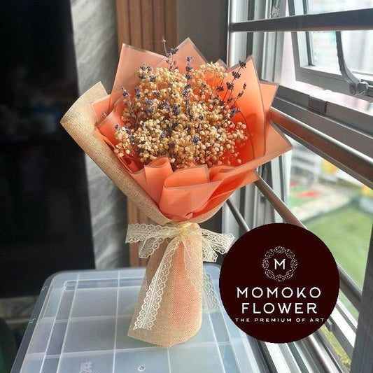 Momoko Beige Baby Breath Flower Bouquet - Momoko Flower