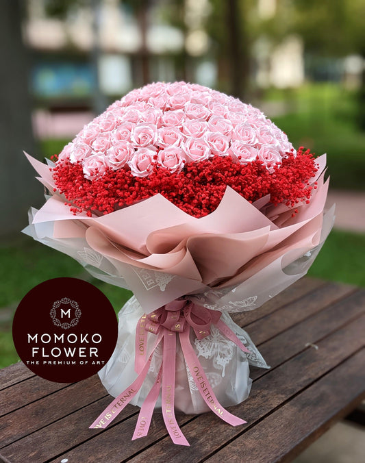 Momoko Eternal Love Flower Bouquet99 pieces of 4D Rose Flower SoapMomoko Eternal Love Flower BouquetPreserved Flowers